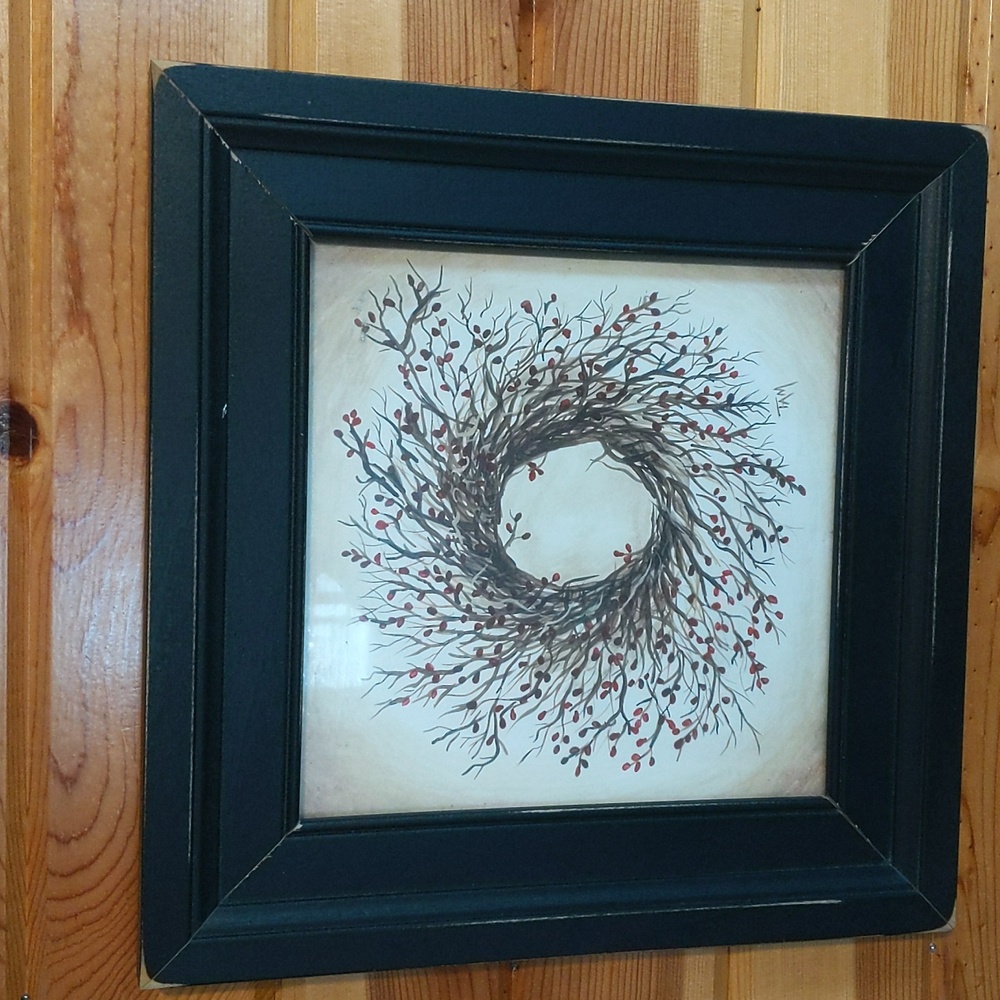 Berry twig wreath picture